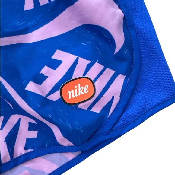 Nike GIRLS YOUTH L Athletic Shorts in Blue and Pink. So cute! - Picture 2 of 3